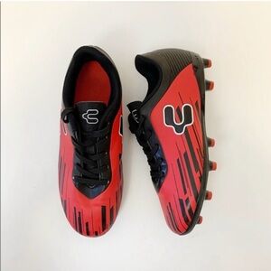 ▪️Charly Youth "Genesis" Red Black Soccer Cleats ~ 2
